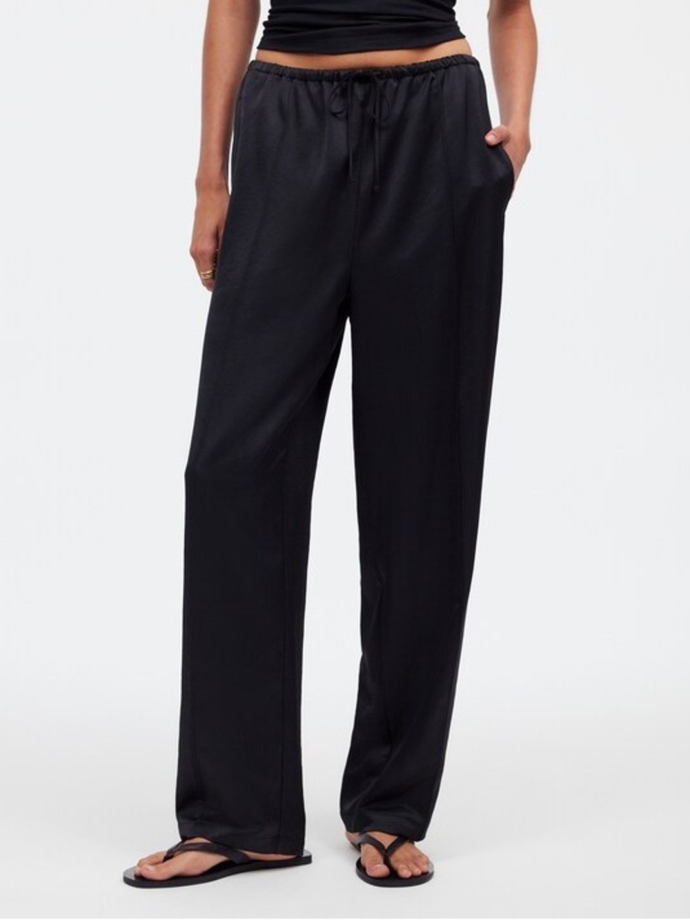 Madewell Satin Tall Pull-On Pants